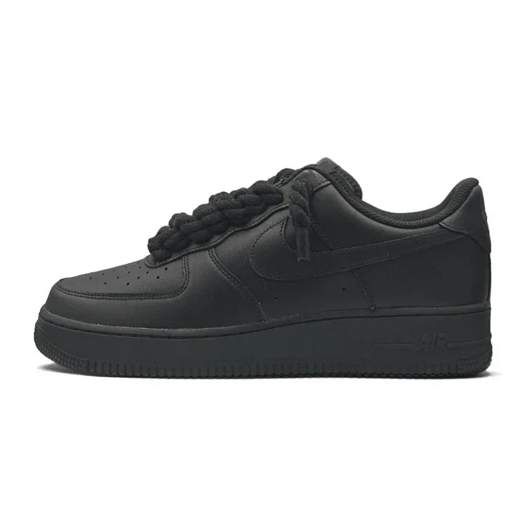"AF1" Black - Black Rope Laces