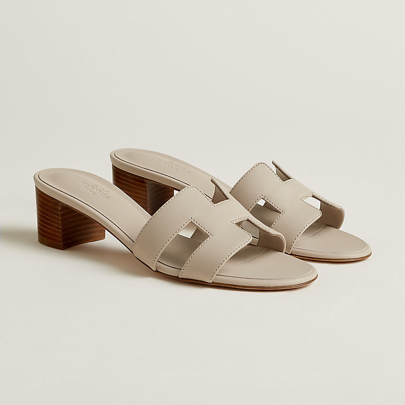 H OASIS HEELED SANDALS BEIGE