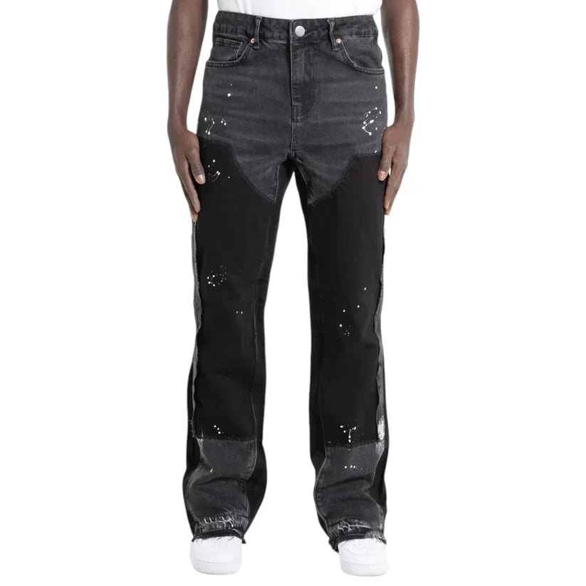 "Black Flared Denim"
