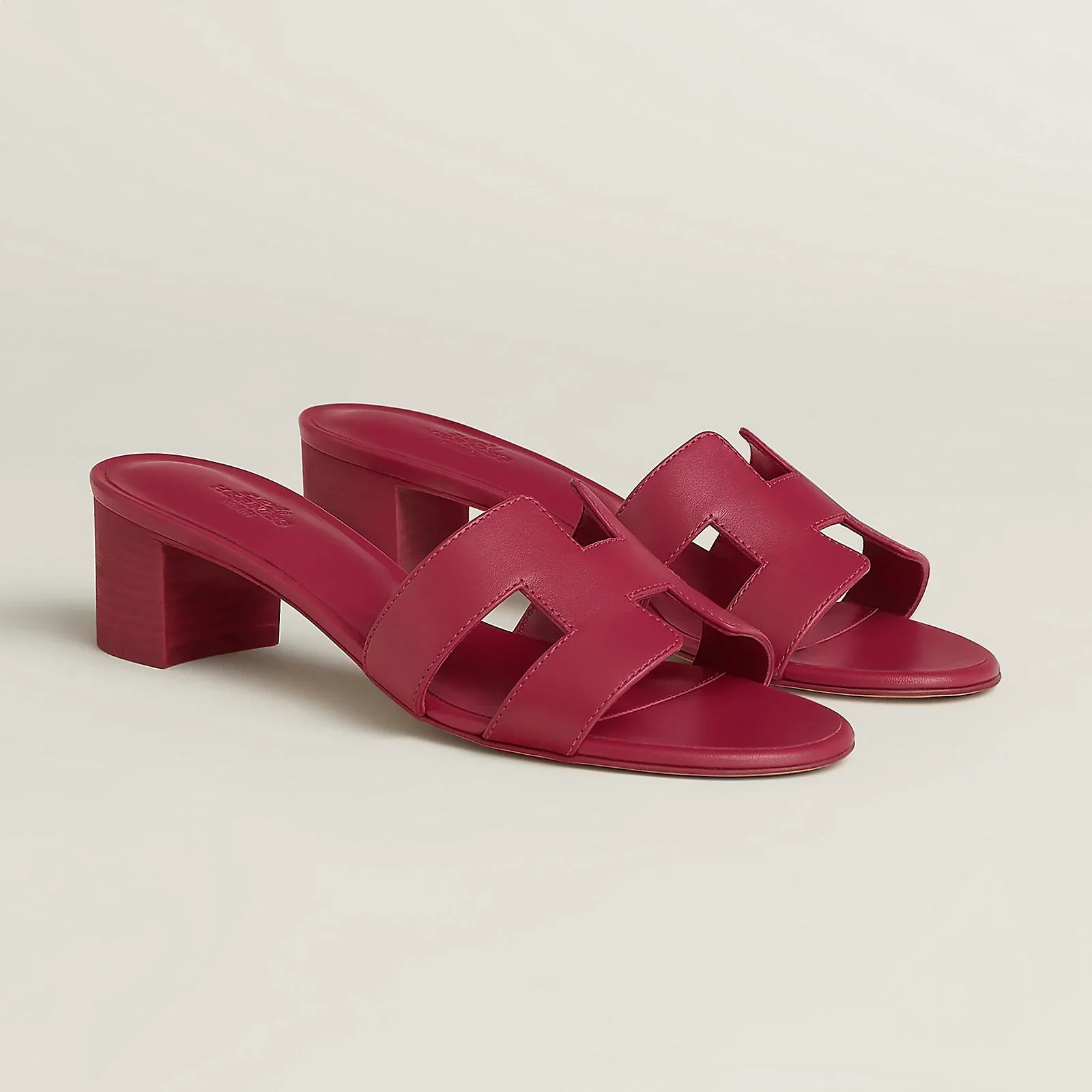 H OASIS HEELED SANDALS MAGENTA