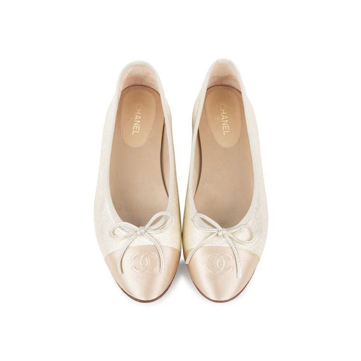 CHAMPAGNE BALLERINA FLATS