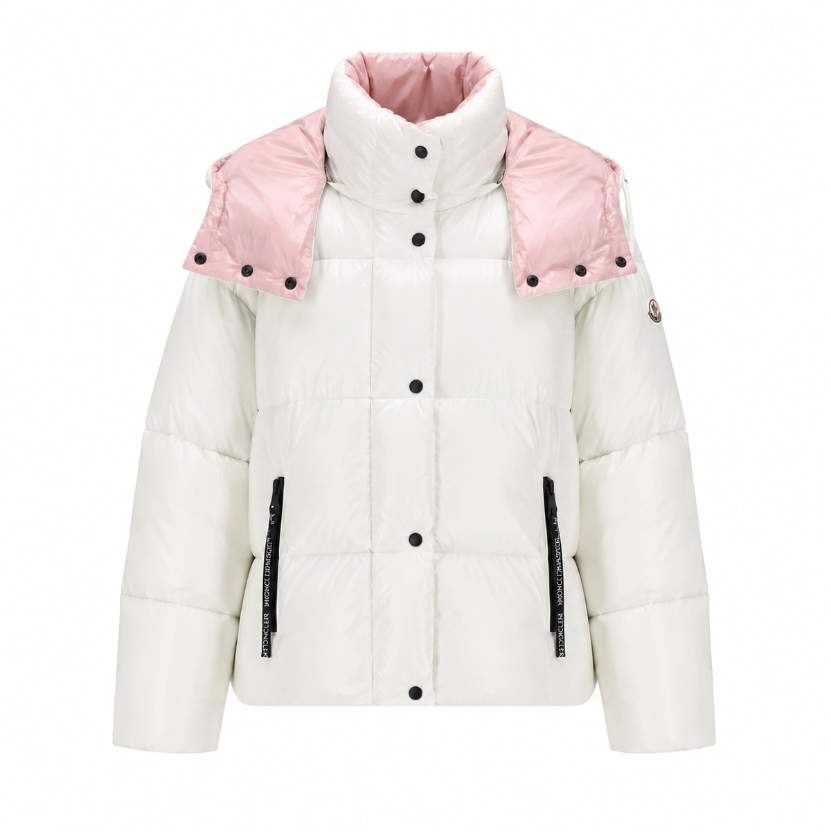 white pink coat
