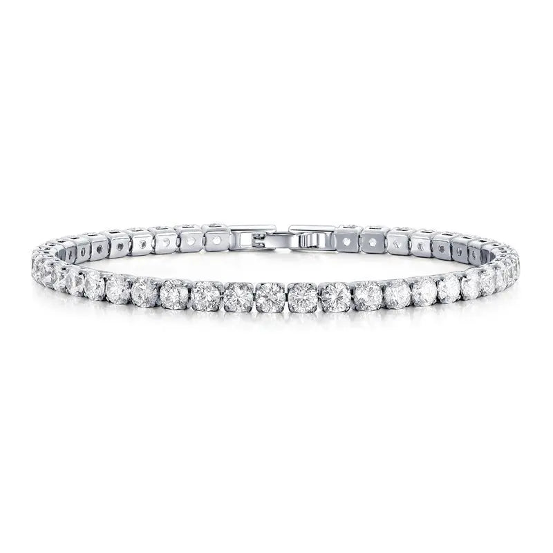 Silberne Funkeln | Tennis-Armband