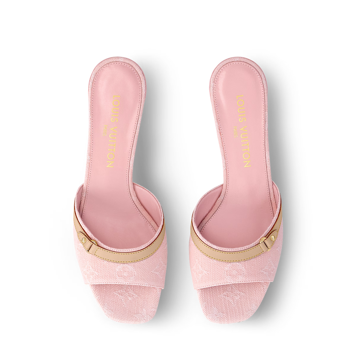 "LV" Kitten Heels