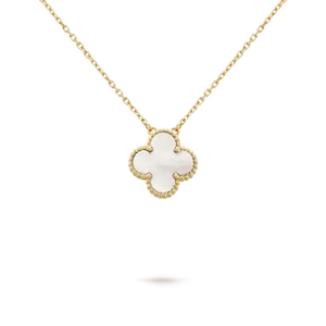 HALSKETTE MIT ANHÄNGER FLORAL BEAUTY - WEISS