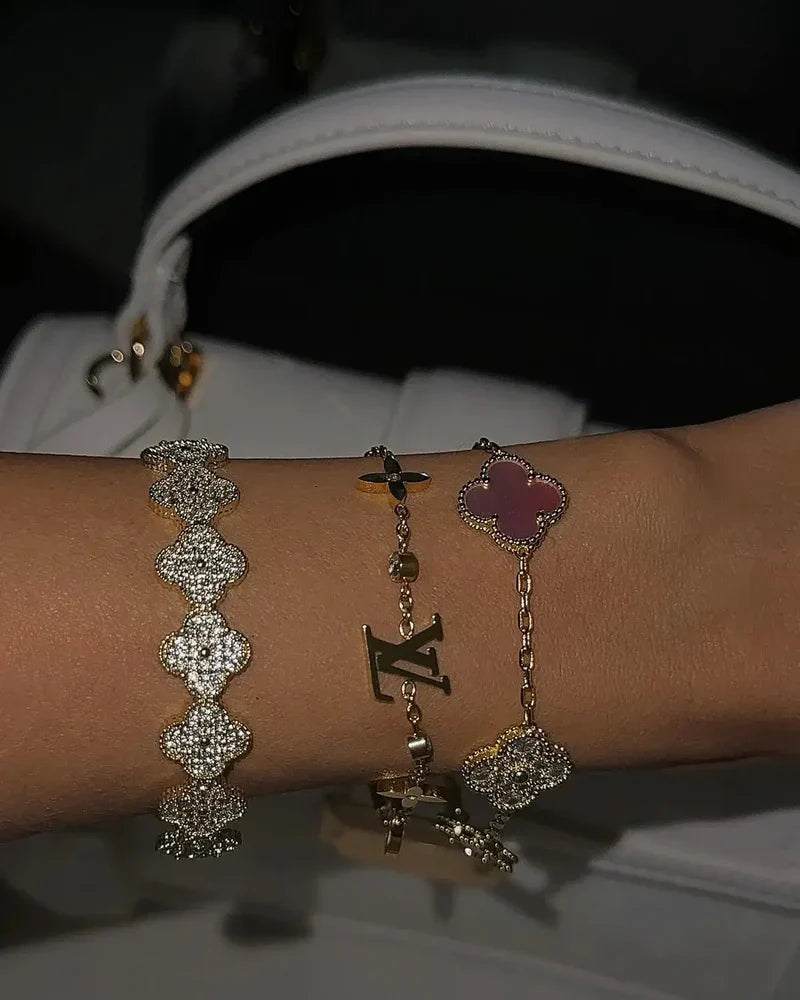 Golden Blossom Charm Bracelet