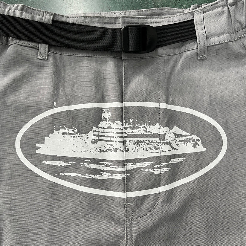 cargo shorts grey