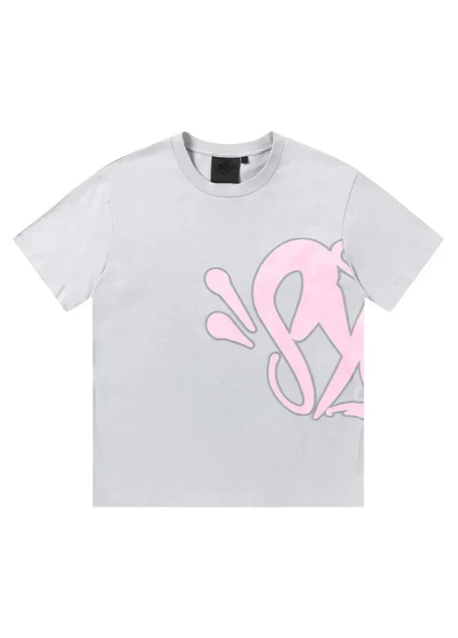 "Graffiti" Short set Grey Pink