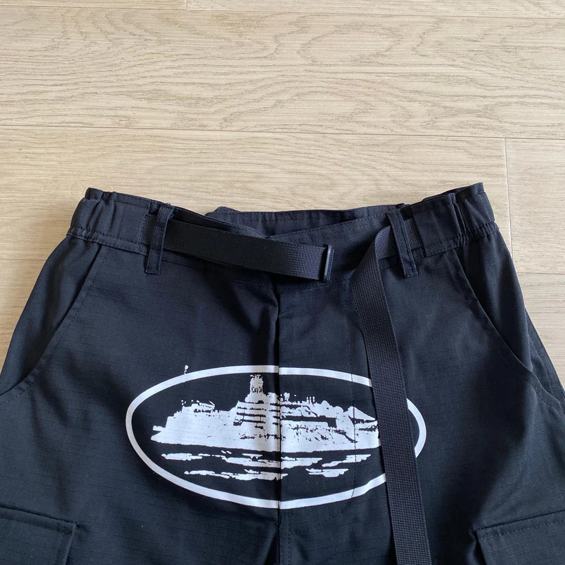 cargo shorts black