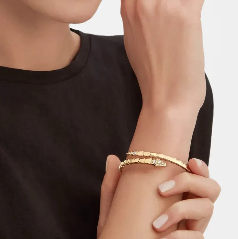 Diamond Snake Bangle